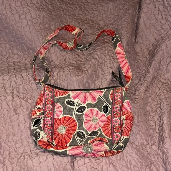 Vera Bradley Shoulder Bag Cherry Blossom Floral Pattern. - Picture 3 of 10